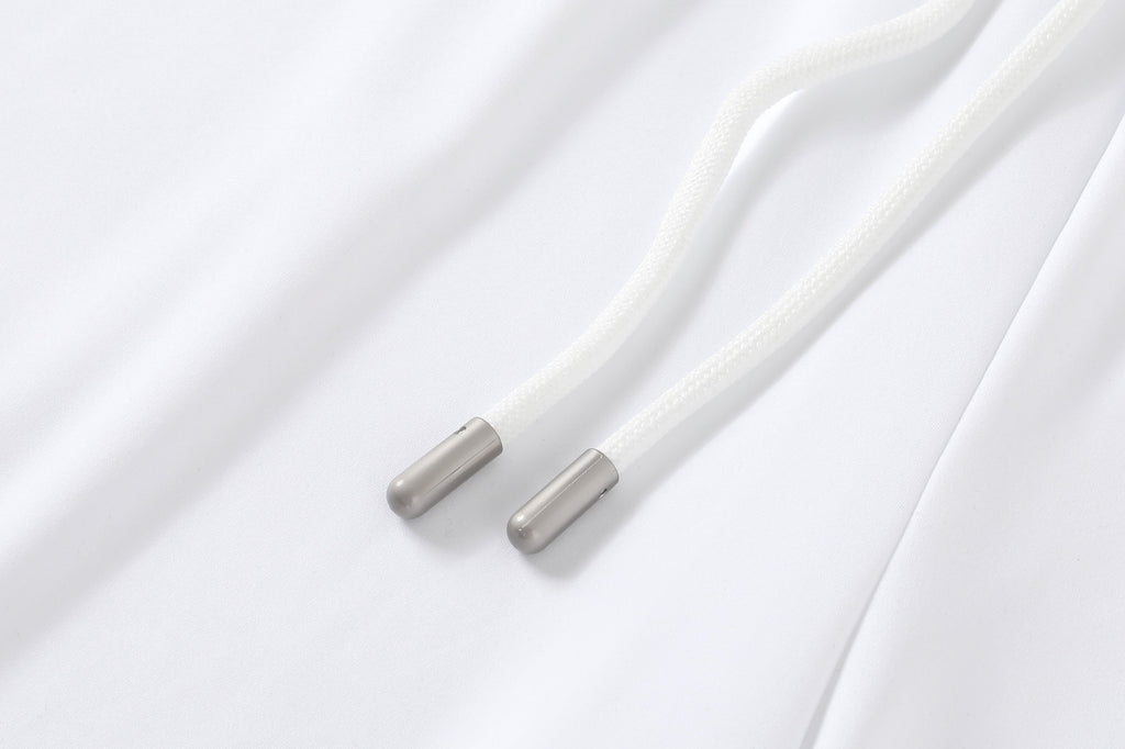 Piped Lux Club Shorts (White)