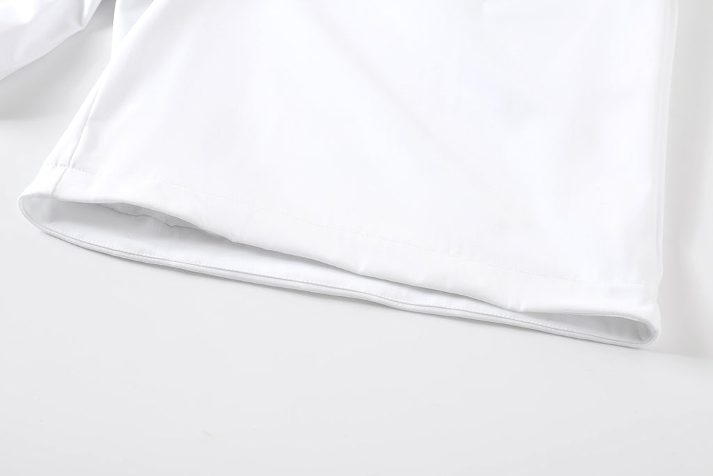 Piped Lux Club Shorts (White)