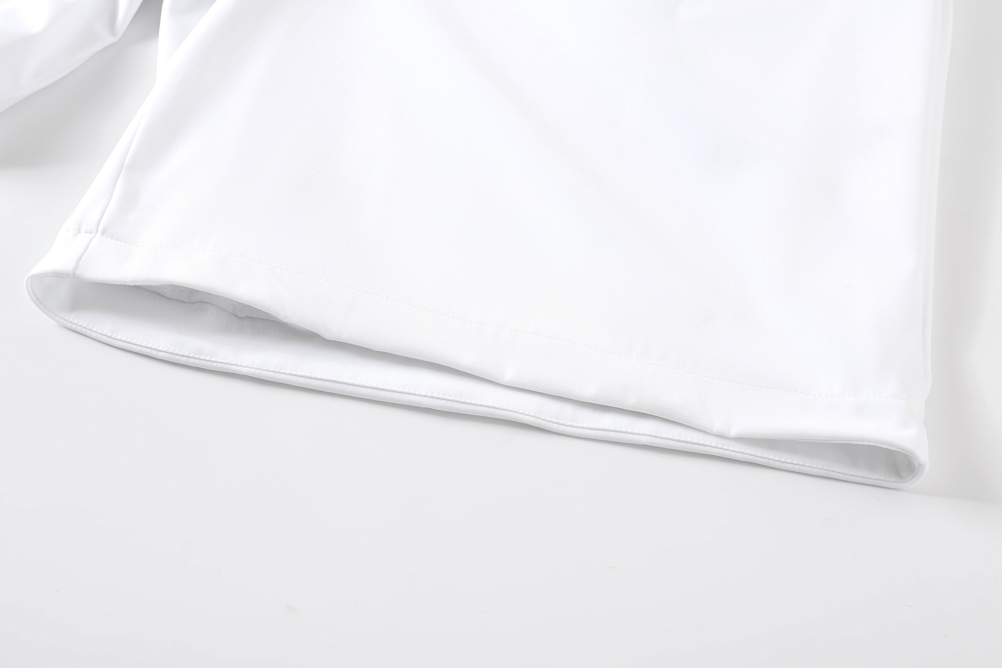 Piped Lux Club Shorts (White)