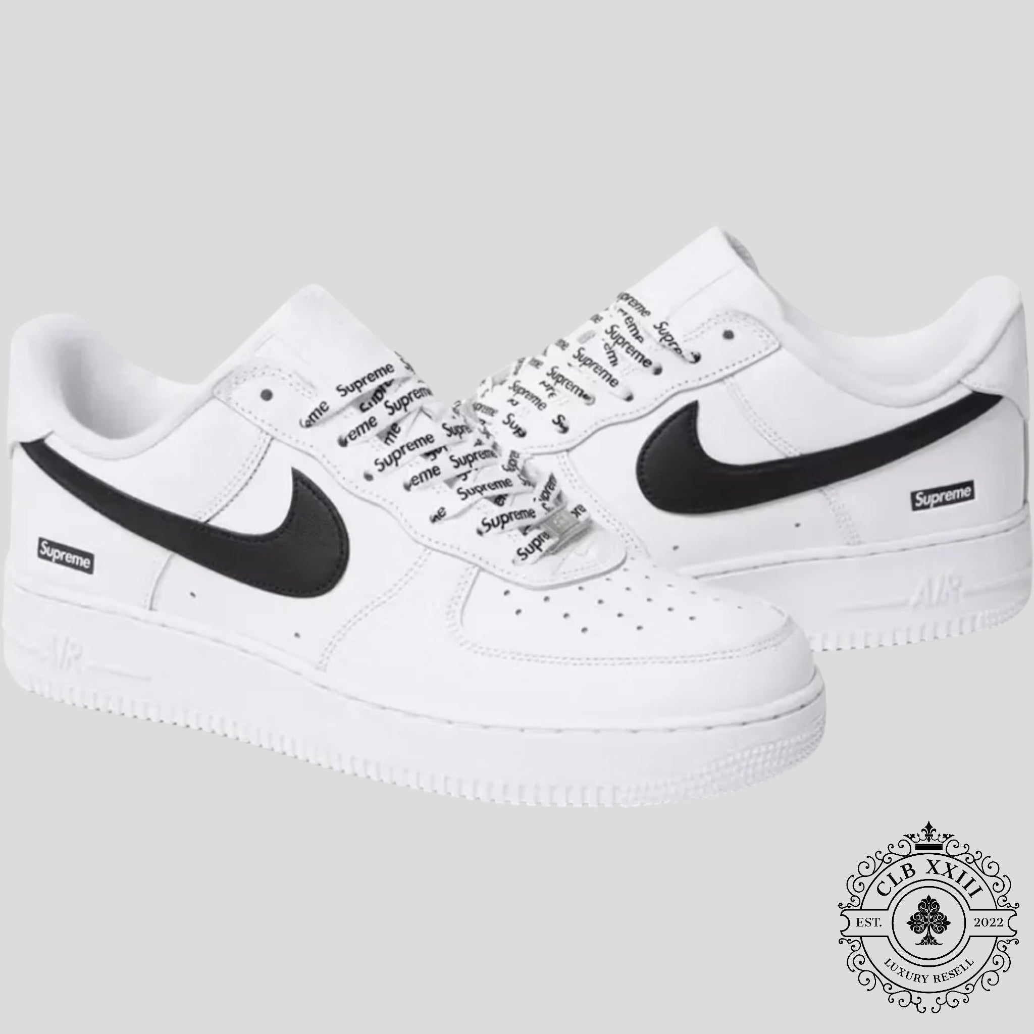 Nike Air Force 1 Low Supreme White Black