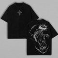 "JJBA Jesus Pump Cover" Oversized Gym T-Shirt – Menswear with Cross Design